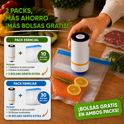 FreshZip™ Selladora al Vacío Portatil