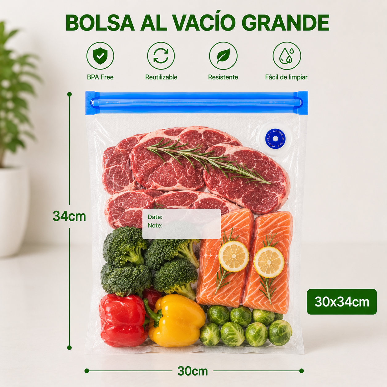 FreshZip™  x10 Bolsas Reutilizables