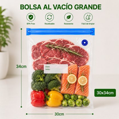 FreshZip™  x10 Bolsas Reutilizables